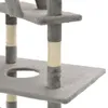 vidaXL Cat Cat Tree Sisal 230 - 260 cm Grey Náhled obrázku produktu 4