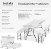 TecTake 404527, Bílá, 4 sedadlo/sedadel Náhled obrázku produktu 14