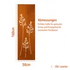 Edelrost Garten Sichtschutzwand Metall 160x50 cm Blätter, Produktbild-Vorschau 3