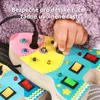 Montessori senzorické dřevěné hračky – Busy Board pro děti Náhled obrázku produktu 7