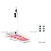 A grow light with a remote control and dimensions shown. Náhled obrázku produktu