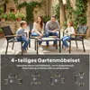 Outsunny Gartenmöbel Set für 4 Personen mit 2er Sofa Stuhl Produktbild-Vorschau 4
