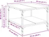 vidaXL Couchtisch Artisan-Eiche 55 x 55 x 40 cm Produktbild-Vorschau 7