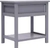 Nachttisch Grau 40×29×42 cm Paulownia Holz Produktbild-Vorschau 4