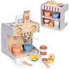 Drevený detský kávovar 2v1 shop barista set 26 doplnkov Náhľad obrázku produktu 1