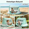 Babies Pop-up-Strandzelt, tragbares Strandzelt mit Produktbild-Vorschau 6