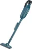A teal and black Makita cordless handheld vacuum cleaner is shown against a white background. Podgląd zdjęcia produktu