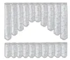 Bistro Bogen Scheibengardine 2344 Set 2 tlg. weiß Produktbild-Vorschau 1