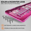 2 Kennzeichenhalter Pink - Chrom Kennzeichenhalterung Produktbild-Vorschau 2