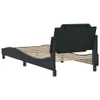 vidaXL Cadre de lit sans matelas "Zadar" noir 90x200 cm Voir les images du produit 6