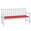 vidaXL Coussin pour banc de jardin rouge 150x50x3 cm tissu Voir les images du produit 3