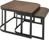 WOHNLING Couchtisch 2er Set Mango Massivholz / Metall Produktbild-Vorschau 6