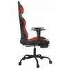vidaXL Gaming-Stuhl mit Fußstütze Schwarz und Rot Produktbild-Vorschau 4