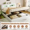Letto imbottito ProximaX con illuminazione a LED 140x200 cm Anteprima dell’immagine prodotto 7