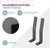 ML-Design 2 držiaky operadla, sivé, oceľové bežce lavíc, Náhľad obrázku produktu 5