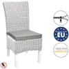 Beautissu 6er Set Loft SK Stuhlkissen Hellgrau, 45x40x5cm Produktbild-Vorschau 2