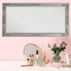 Eleganter Barock Spiegel BESSA 100x50cm silber-antik Produktbild-Vorschau 1
