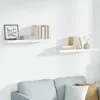vidaXL Scaffali sospesi, 2 pezzi, bianco lucido, Anteprima dell’immagine prodotto 2