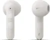 Two white wireless earbuds are displayed against a white background. Produktbild-Vorschau