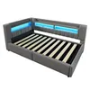 Flieks Hydraulisches Polsterbett 90x200cm mit Led, Produktbild-Vorschau 11