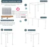 WISFOR DIY Svadobný oblúk, kovový rám na pozadie, dekorácia Náhľad obrázku produktu 14