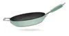 A light green frying pan with a green handle is shown against a white background. Produktbild-Vorschau