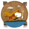 Tokoindah Kinderhocker Flugzeug – Schemel aus Massivholz, Produktbild-Vorschau 2