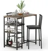 A bar table and two stools set on a white background. Náhľad obrázku produktu