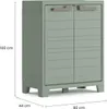 Keter Keter Planet Außenlagerschrank niedrig - 1 Regal - Produktbild-Vorschau 3