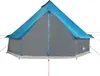 vidaXL Tipi tente familiale 8 personnes bleu imperméable Voir les images du produit 5