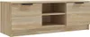 vidaXL TV-Schrank Sonoma-Eiche 102x35x36,5 cm Holzwerkstoff Produktbild-Vorschau 1