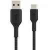 Belkin USB-C/USB-A Kabel      1m ummantelt, schwarz  Produktbild-Vorschau 4