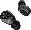 Two black wireless earbuds are shown against a white background. Podgląd zdjęcia produktu