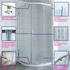 Runddusche Duschkabine 80x80cm Viertelkreis Duschabtrennung Produktbild-Vorschau 4