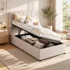 Letto imbottito 90x200 cm, letto per bambini/ragazzi con Anteprima dell’immagine prodotto 11