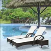 Outsunny Sonnenliege Gartenliege Tisch 3er Set Gartenmöbel Produktbild-Vorschau 2