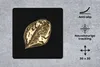 MuchoWow® Mauspad Mousepad Blatt - Gold - Pflanze 30x30 cm Produktbild-Vorschau 2