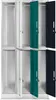 A pair of stacked metal lockers with multiple doors. Náhľad obrázku produktu