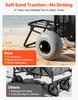 Chariot de plage VEVOR avec pneus ballon (12 pouces), Voir les images du produit 3