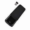 A black wireless mouse and its USB receiver are shown against a white background. Náhľad obrázku produktu