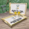 Mr. & Mrs. Panda tablett holz Koala Geschenk - Grau Pastell Produktbild-Vorschau 2