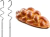 Hand mixer attachments and a braided loaf of bread on a white background. Produktbild-Vorschau