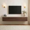 Calicosy - Mobile TV sospeso con 2 antine a ribalta L160 cm Anteprima dell’immagine prodotto 2