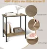 WOLTU Beistelltisch, Couchtisch mit 2 Ablagen, Produktbild-Vorschau 5