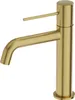 A close-up studio shot of a single gold-colored faucet. Produktbild-Vorschau
