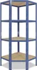 shelfplaza HOME 155x90x60 cm Eckregal in blau mit 4 Böden Produktbild-Vorschau 1