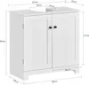 SoBuy BZR18-II-W Badezimmerschrank Waschbeckenunterschrank Produktbild-Vorschau 7