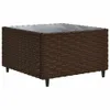 5-tlg. Garten-Lounge-Set mit Kissen Braun Poly Rattan Produktbild-Vorschau 5