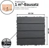 WPC Terrassenfliesen 30x30 cm mit Klicksystem, Grau 5 m² - Produktbild-Vorschau 6