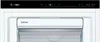 Close-up view of the top section of a white Bosch refrigerator with a black control panel. Produktbild-Vorschau
